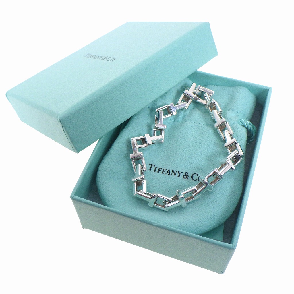 楽天市場】TIFFANY ティファニー Tチェーン ブレスレット SV925