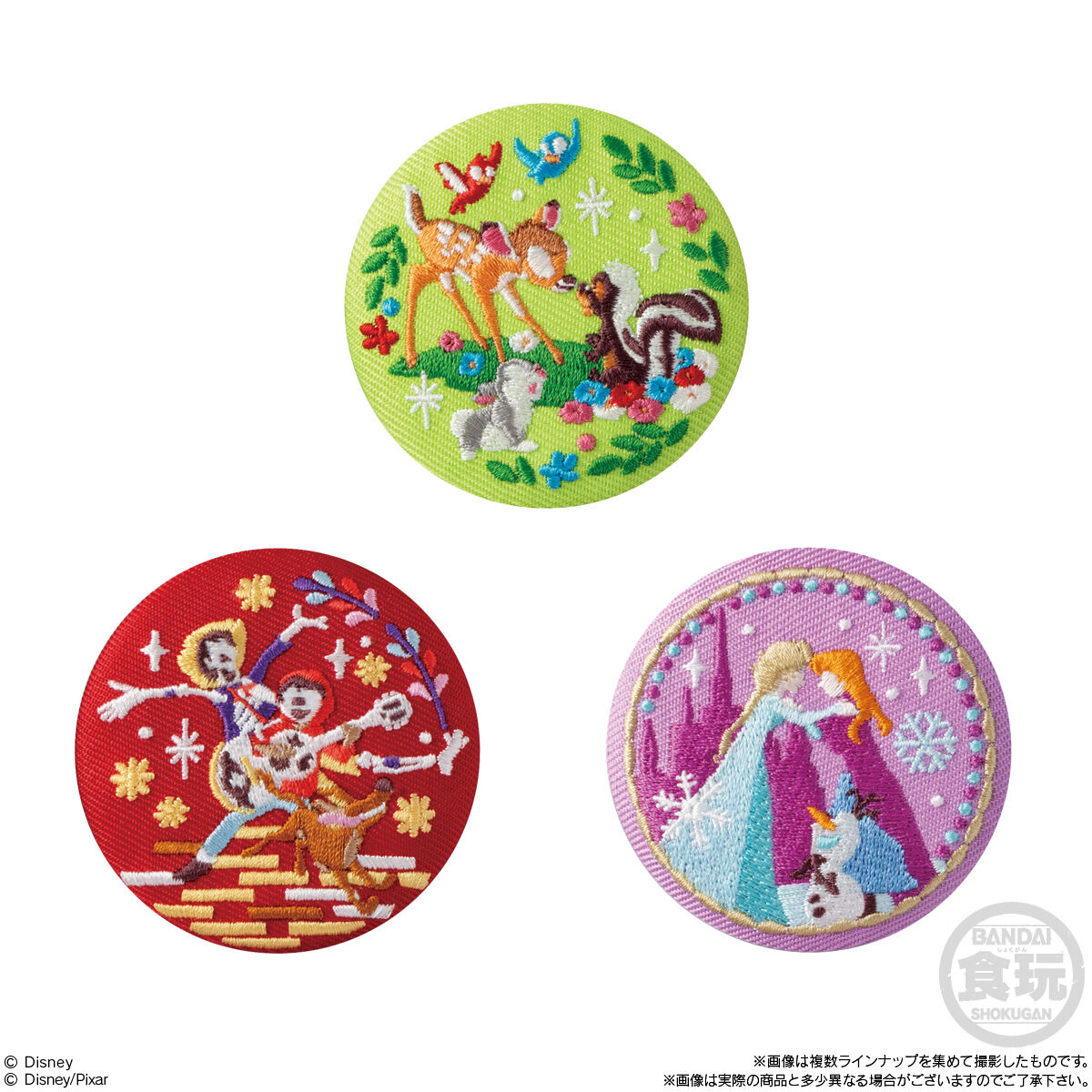 Disney Characters 刺繍缶バッジビスケット2｜発売日：2025年12月22日
