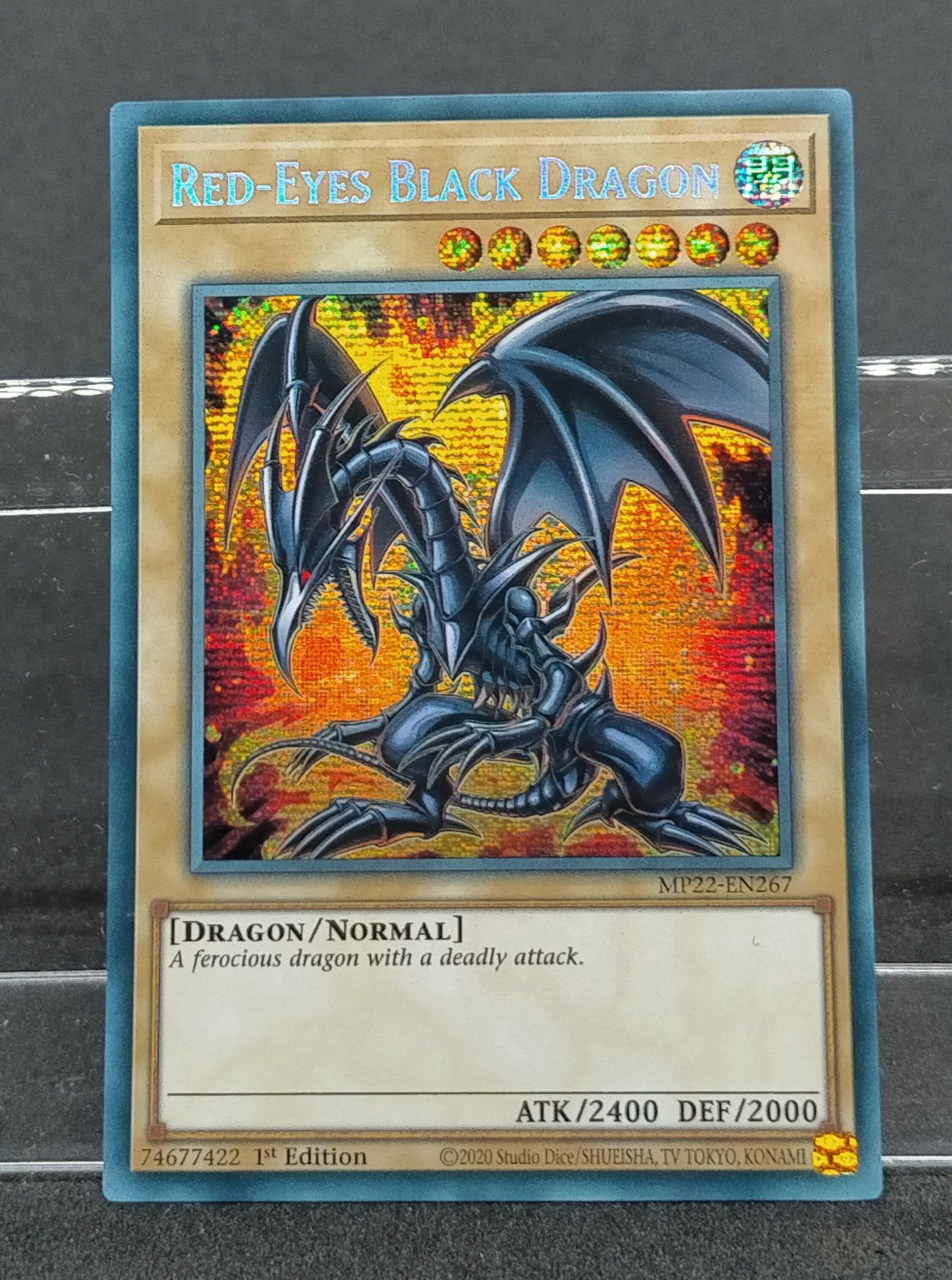 遊戯王、EU版、英語、真紅眼の鋼炎竜、ゴーストレア、ホロ 【公式通販】