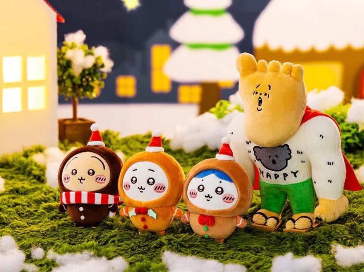 ちいかわ ジンジャーマン マスコット 3点セットハチワレうさぎ