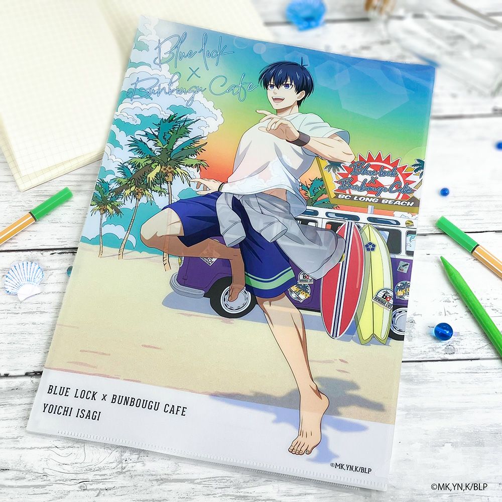 ブルーロック 潔世一 メタリックポストカード プリンセスカフェ 100点