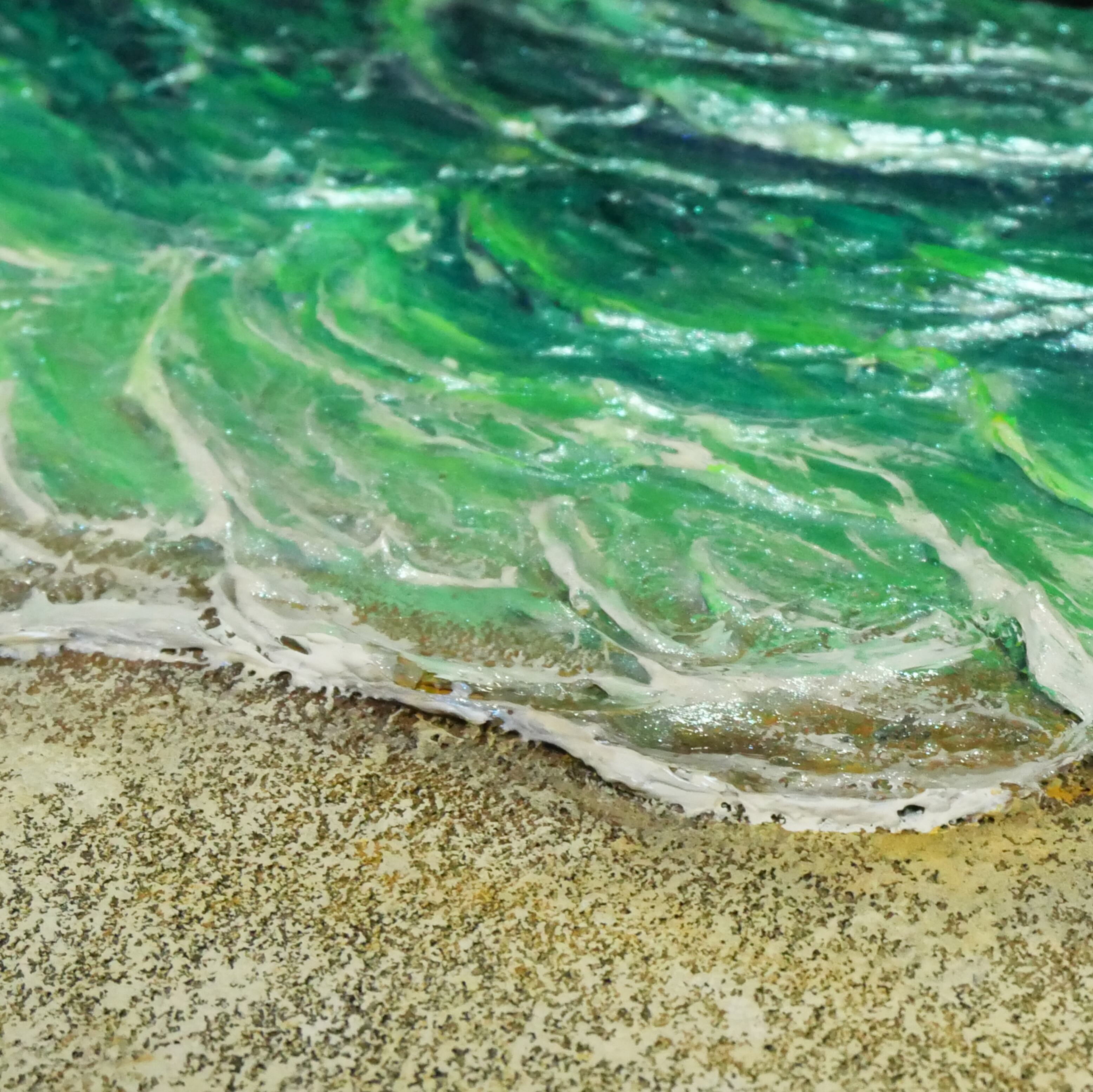 油絵 油彩 油彩画 絵画 絵【エメラルドグリーンの海】 | HIROSHI1990