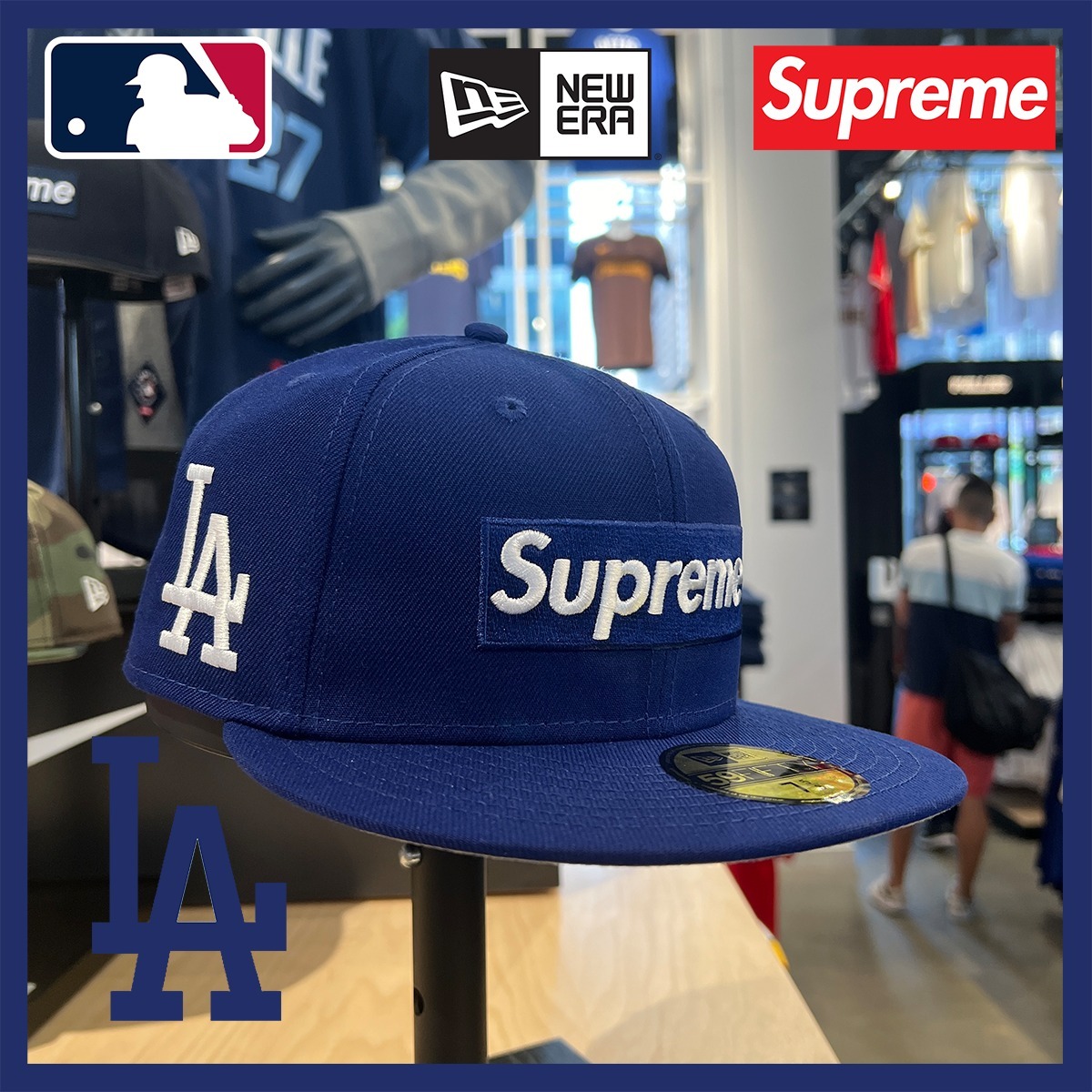 NY店舗完全限定☆ニューエラ☆Supreme☆ドジャース☆59FIFTY Cap (New