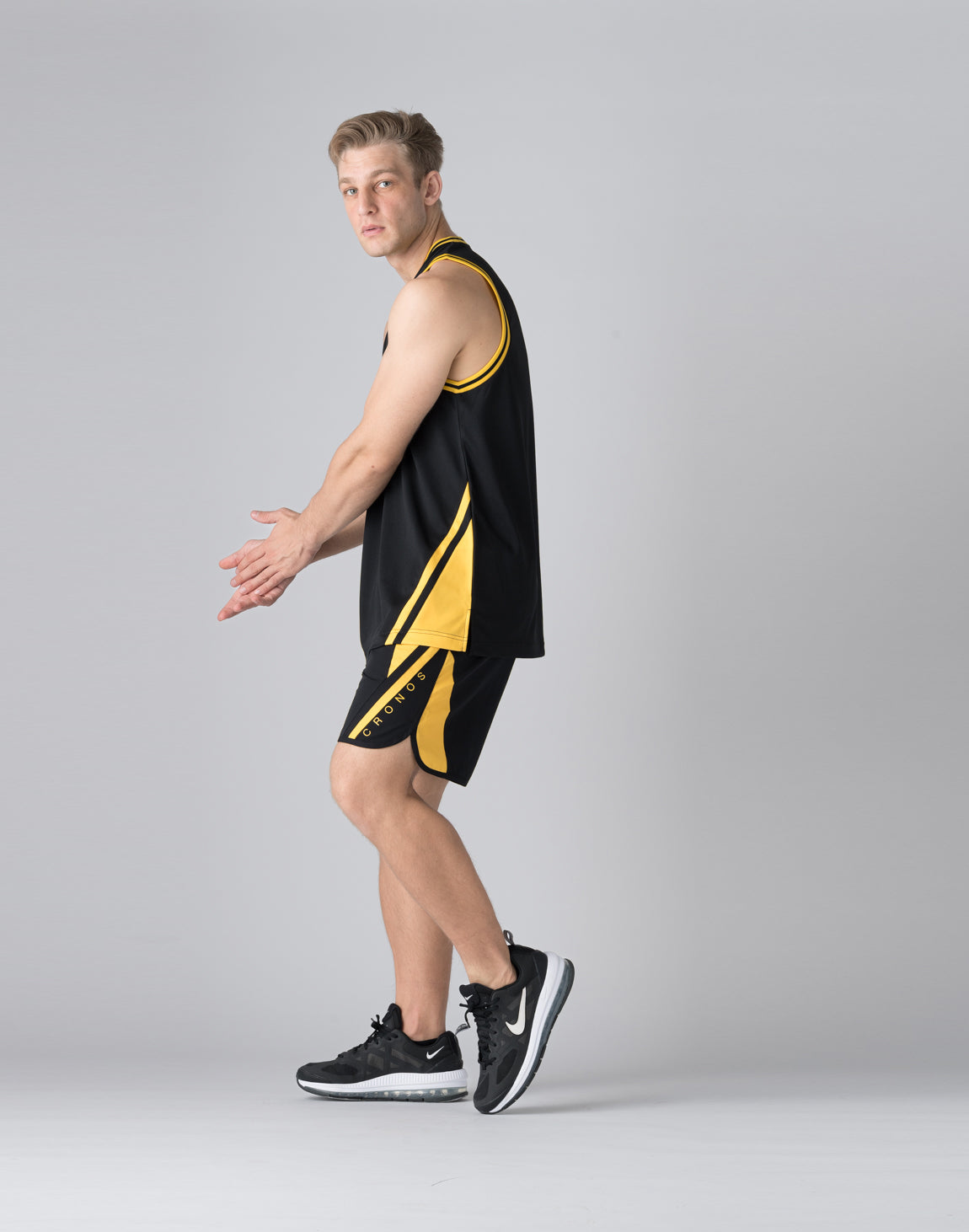 CRONOS クロノス タンクトップ ハーフパンツ メッシュ セットアップ M