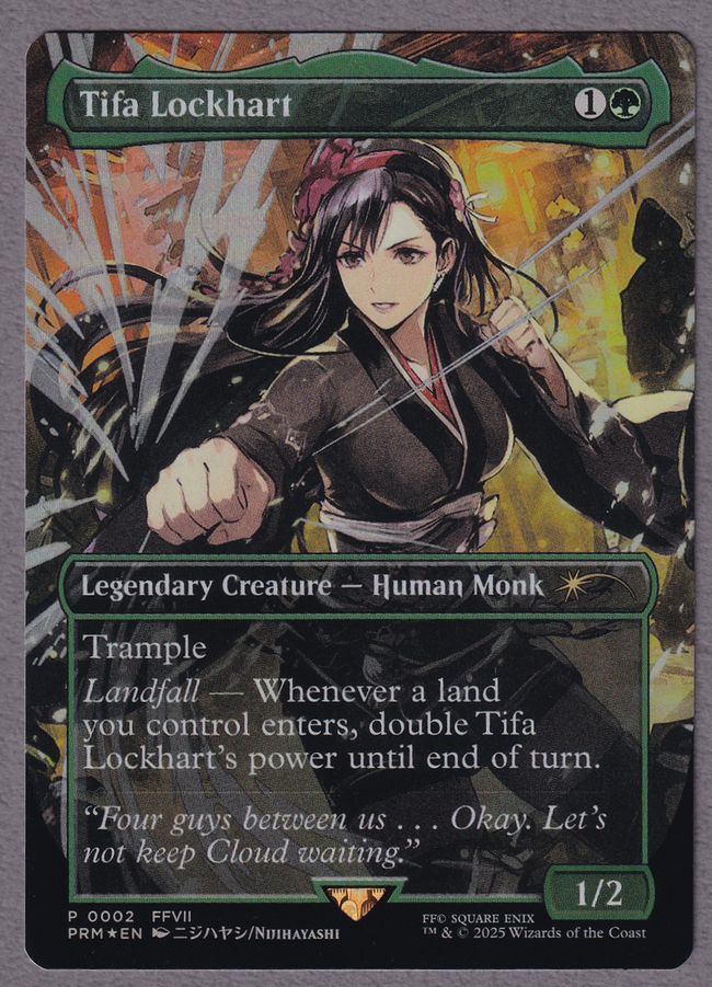 mtg ティファ・ロックハート ボーダレス foil 送料込み mtg ティファ