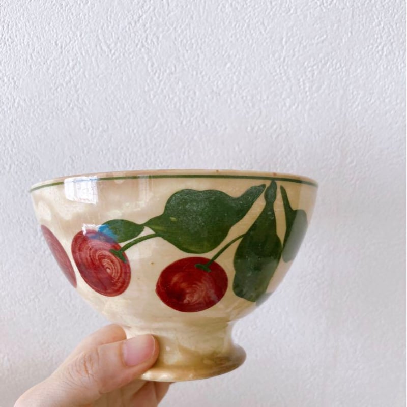 フランス アンティーク カフェオレボウル ムーランデルー 林檎