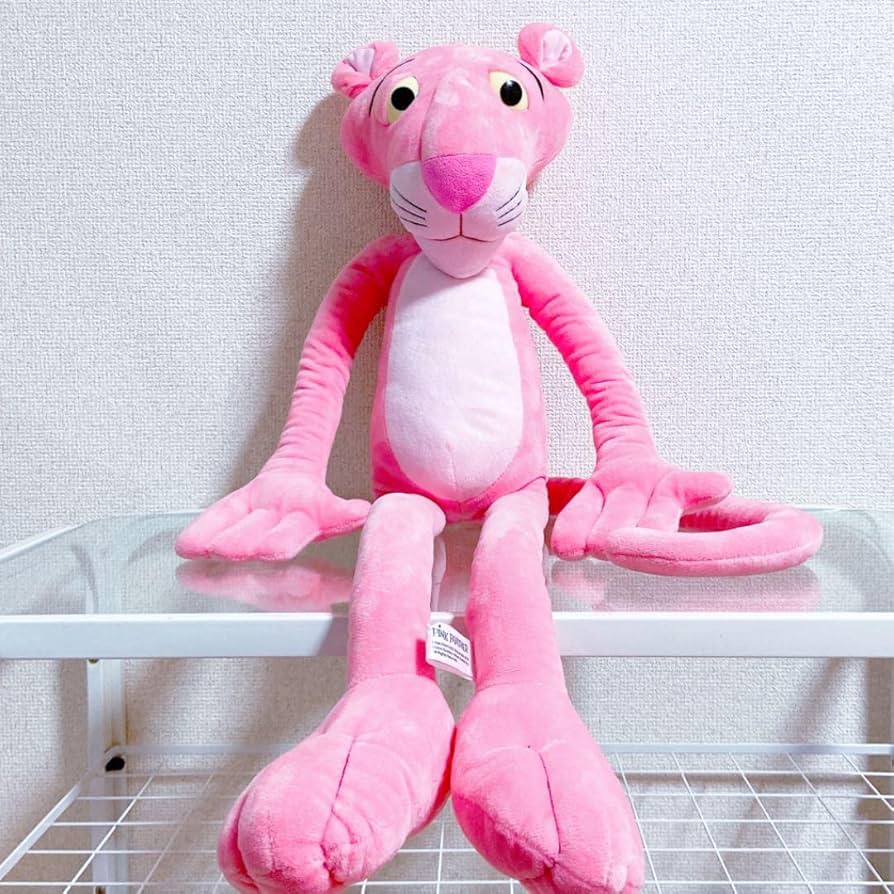 ビンテージ❓ ピンクパンサー ビッグぬいぐるみ 60センチ ピンク