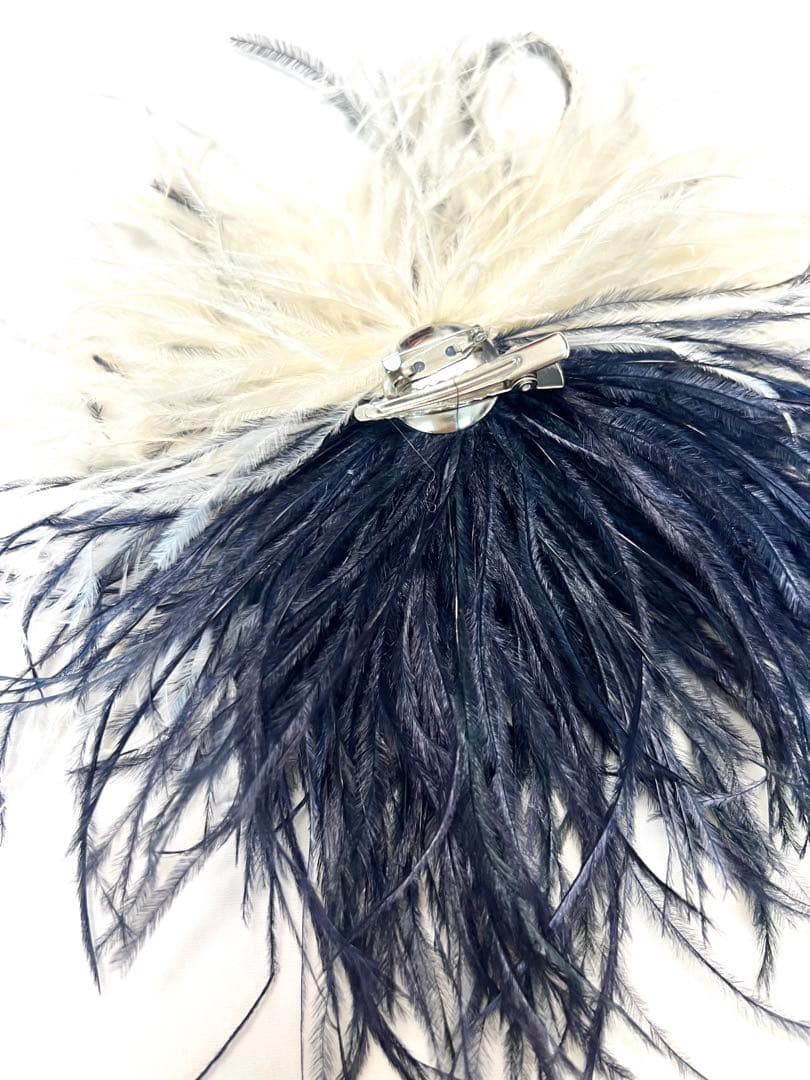 オーストリッチ フェザーコサージュ バイカラー - JOYCELEAVITT.COM