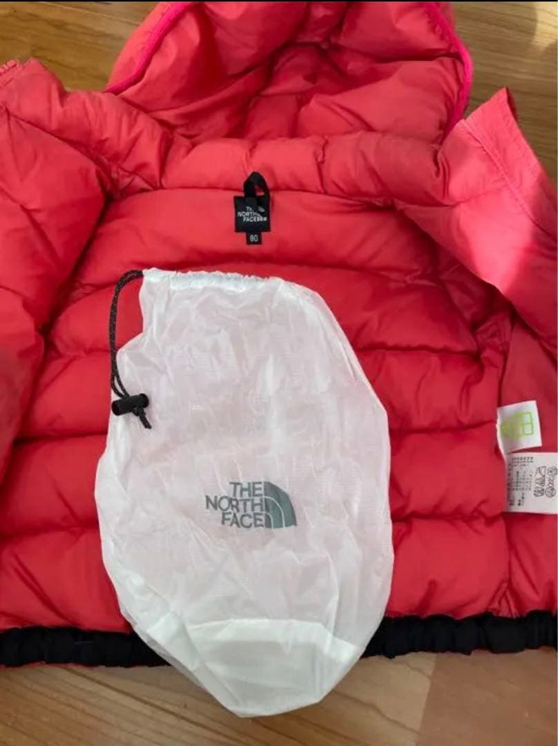 ノースフェイス　アコンカグアフーディ　ダウン　ピンク　80