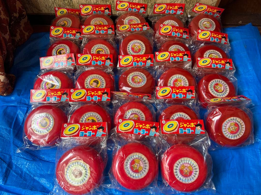 【O-999】ジャンボヨーヨー 昭和レトロ 当時物 タイガーマスク アッコちゃん