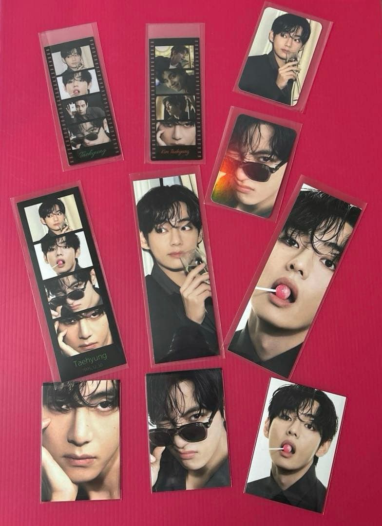 BTS V フィルムブックマーク・フォトカード•ロングステッカー•ステッカー